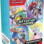 Frontale Booster Bundle Avventure Insieme 6 bustine – Vista della confezione sigillata con grafica ufficiale.