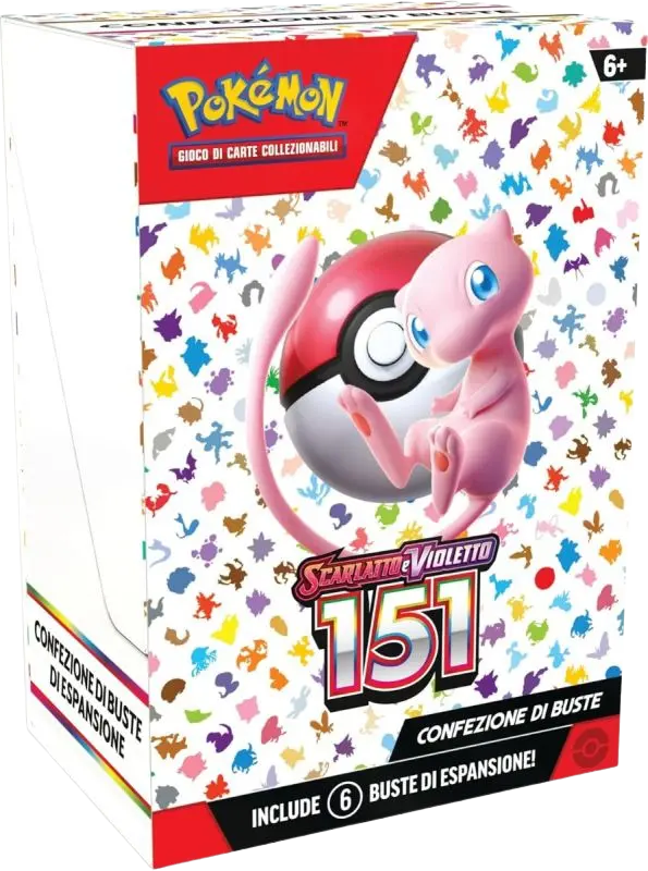 Pokémon 151 Bundle da 6 bustine, confezione sigillata italiana
