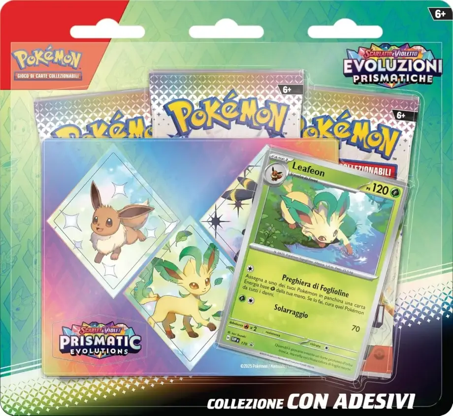 Evoluzioni Prismatiche - Blister con Carta Promozionale e Adesivi da 3 Bustine (ITA)