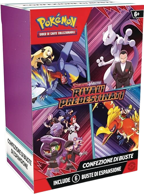 Pokémon Rivali Predestinati Bundle da 6 bustine, confezione sigillata italiana