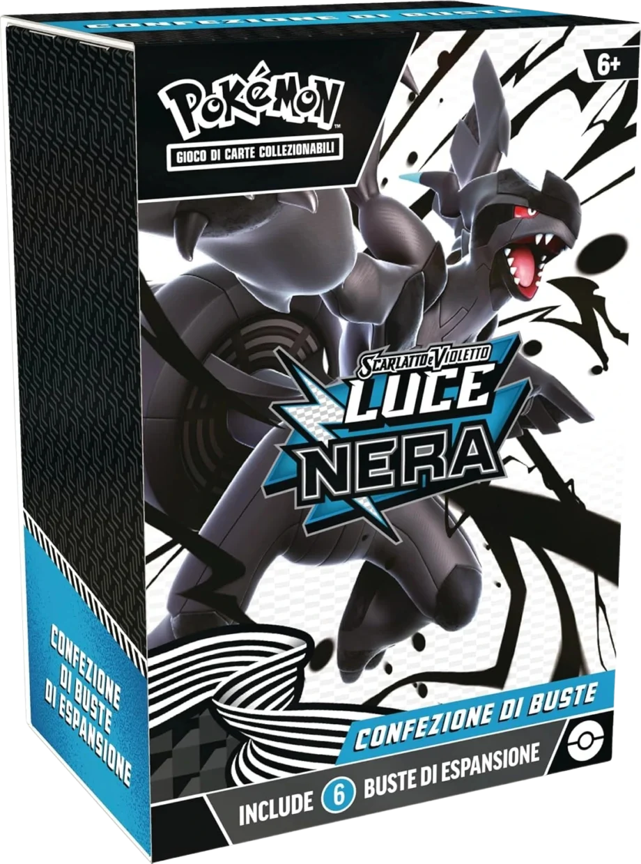 Pokémon Luce Nera Bundle da 6 bustine, confezione sigillata italiana