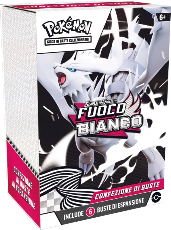 Pokémon Fuoco Bianco Bundle da 6 bustine, confezione sigillata italiana