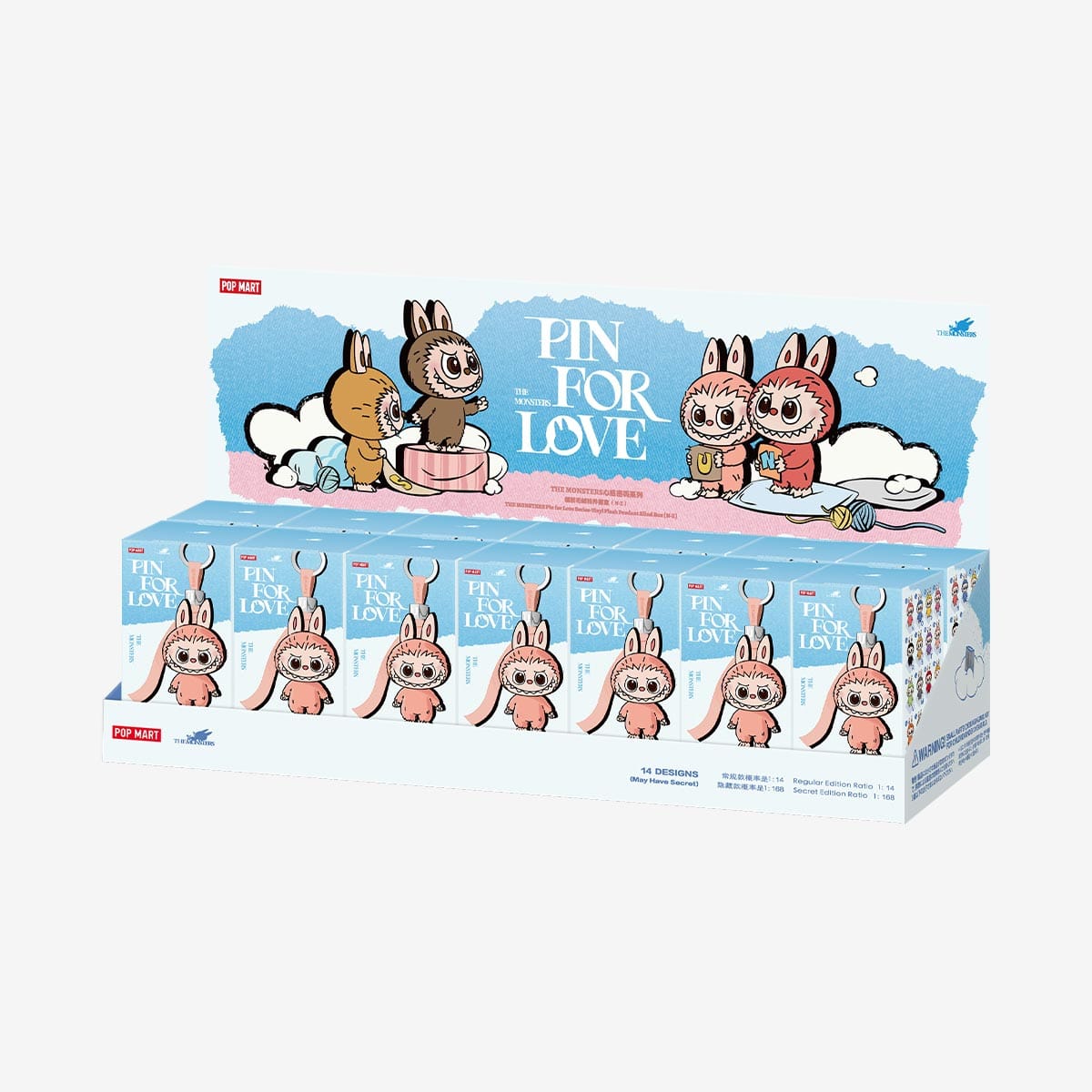 Labubu Pin for Love Whole Set N–Z POP MART collezione completa