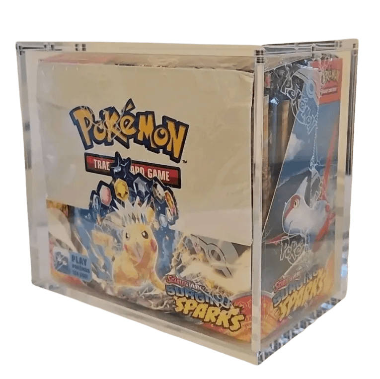 Custodia espositiva trasparente in acrilico per Pokémon Display da collezione