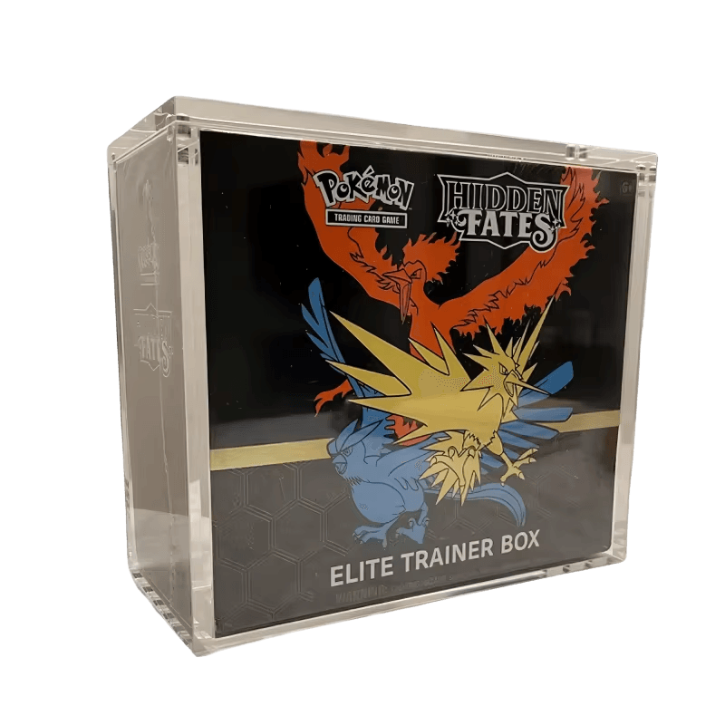 Custodia espositiva in acrilico trasparente per Pokémon ETB da collezione