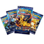 Art set completo bustine Pokémon X e Y Evoluzioni quattro artwork