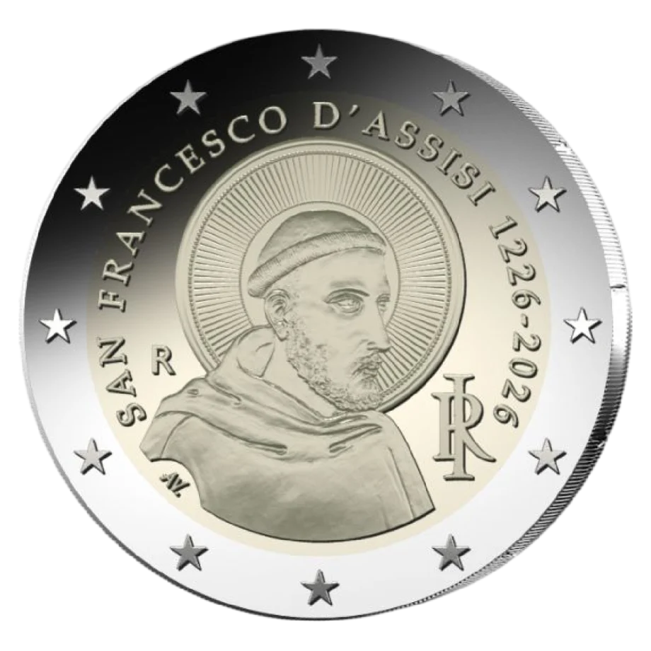 2 euro 800° Anniversario della morte di San Francesco d’Assisi